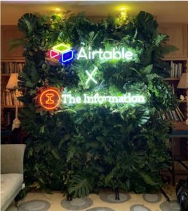 logo airtable en néon