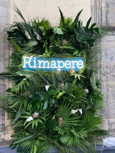Rimapere néon logo mur végétal personnalisé