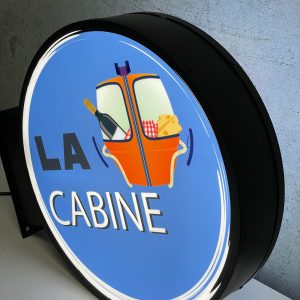 La Cabine Enseigne Drapeau sur mesure
