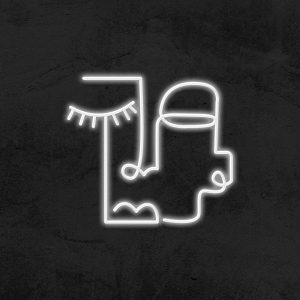 Visage Graphique - Néon LED