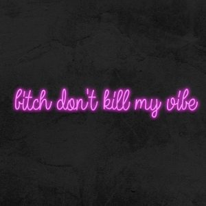 bitch don't kill my vibe - Neon LED