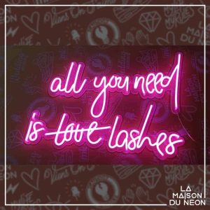 All you need is lashes - Neon LED