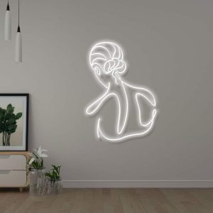 Dessin abstrait femme - Neon LED