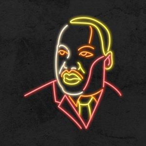 Martin Luther King - Néon LED