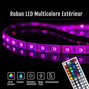 Ruban LED Multicolore Extérieur 5M