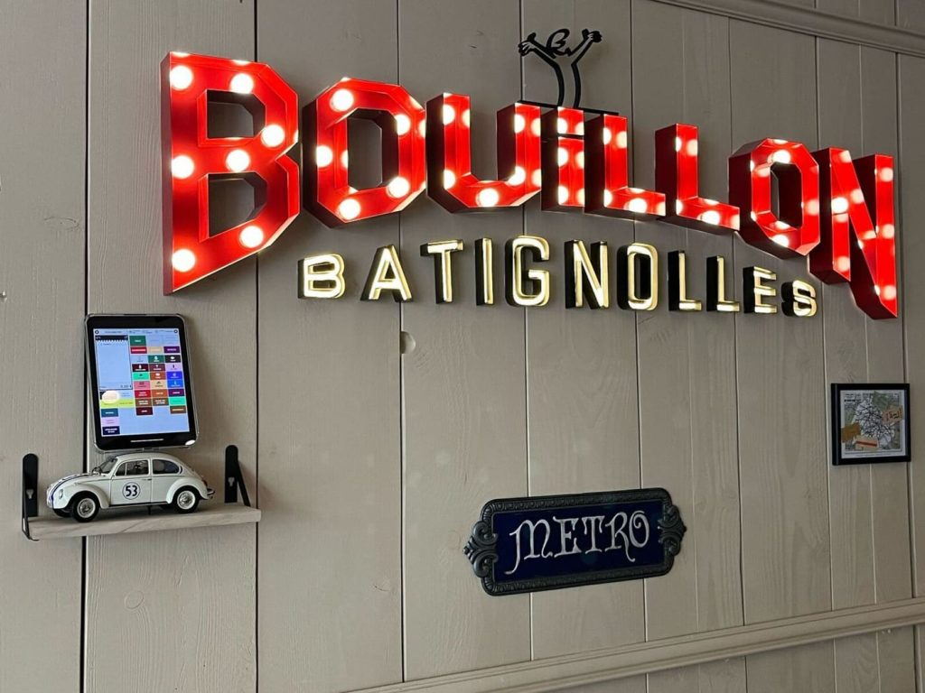 Néon BOUILLON Batignolles ampoules bulb