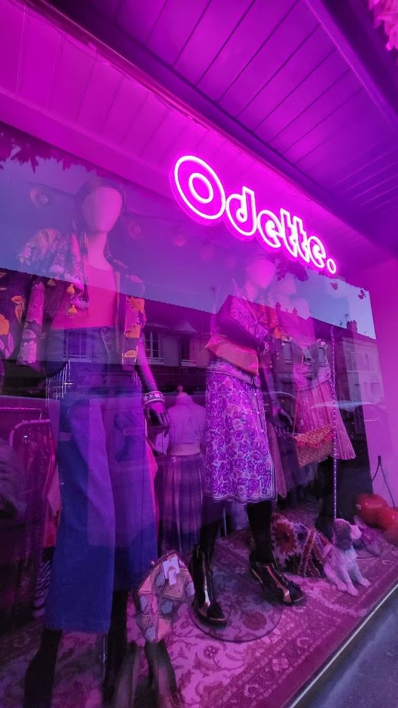 Néon Boutique Vitrine Pink Rose Odette Suspension ceiling 1