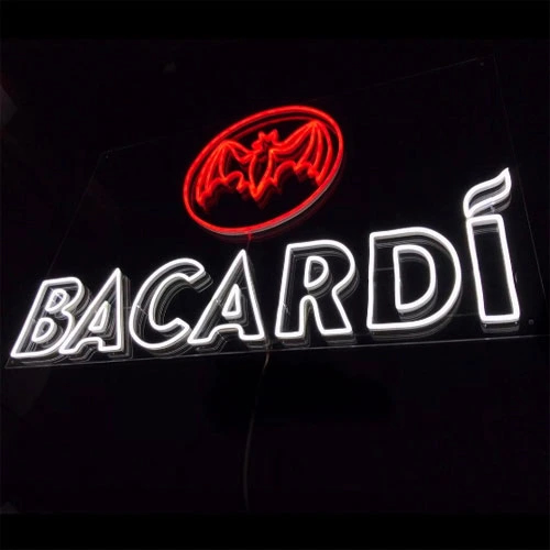 neon Brand Bacardi Alcohol