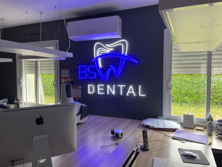 Néon Cabinet Dentaire Dentiste Dent