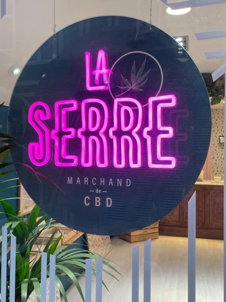 Néon STORE BOUTIQUE CBD LA SERRE UV print
