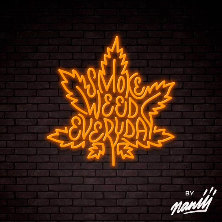 Néon Smoke-Weed-Everyday-orange
