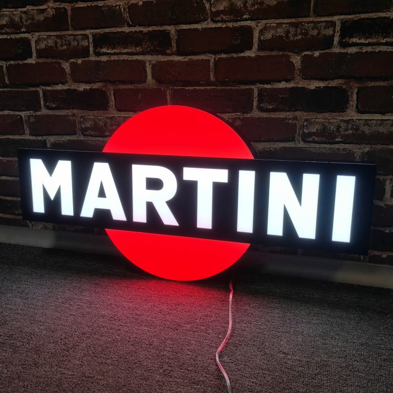neon enseigne-boitier-lumineux-Martini