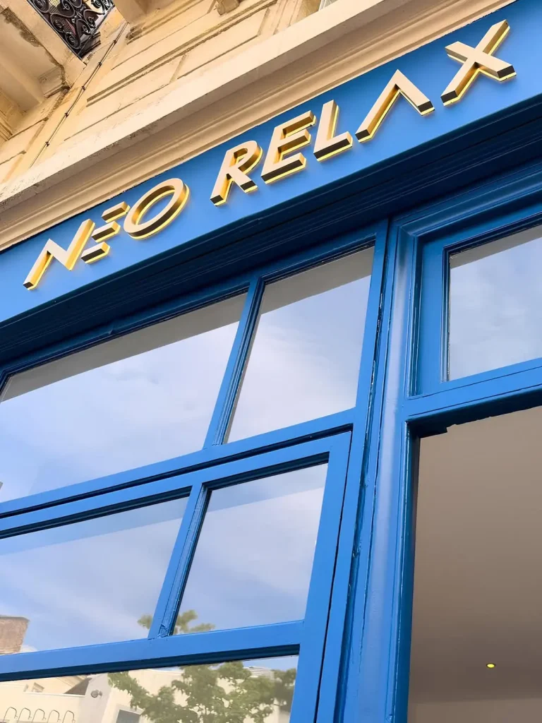 lettres Retro Eclairée Doré